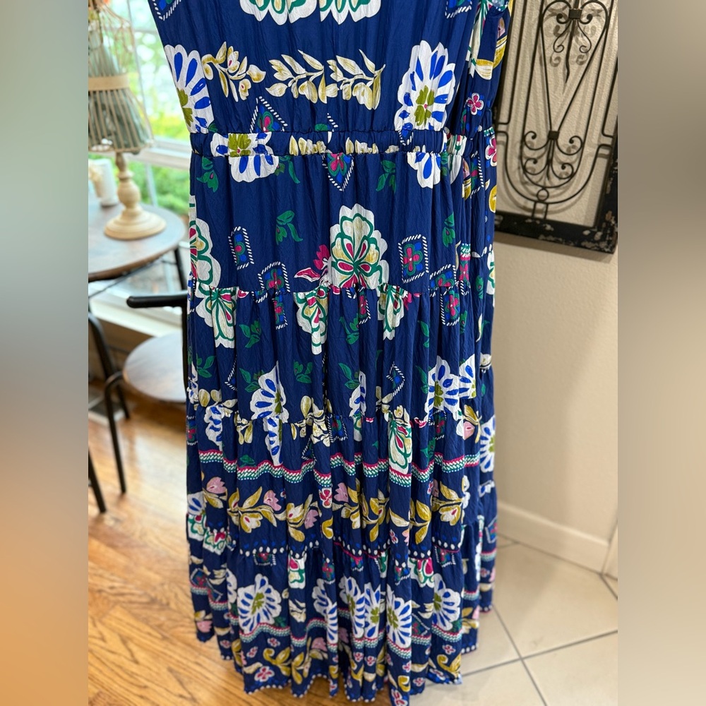 Floral Maxi Dress in Blue - Picture 7 of 7